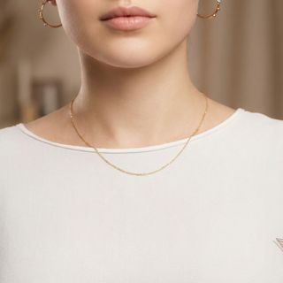 Cadena forzada oro 18k 750 45cm