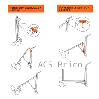 Carretilla Convertible Almacén Aluminio - Truper