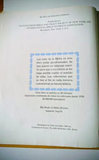 Mi libro de historias bíblicas.