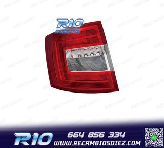 PILOTO IZQ PARA SKODA OCTAVIA KOMBI 13-16 BLANCO ROJO