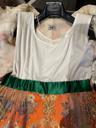 Traje de Fallera Niña Naranja 8-9 años
