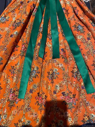 Traje de Fallera Niña Naranja 8-9 años