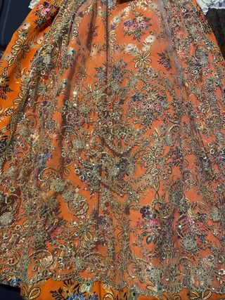 Traje de Fallera Niña Naranja 8-9 años