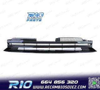PARRILLA VOLKSWAGEN VW GOLF 6 08-12 NEGRO BRILLO SIN LOGO