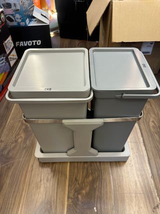 EKO Cubo de Basura Extraíble 20L+15L