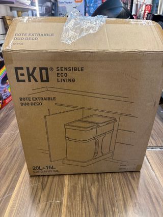 EKO Cubo de Basura Extraíble 20L+15L