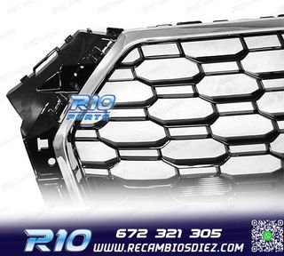 PARRILLA AUDI A4 B9 15-19 LOOK RS4 CROMADO NEGRO PDC