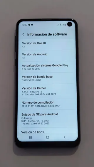 Samsung Galaxy S10e Nero 128Gb