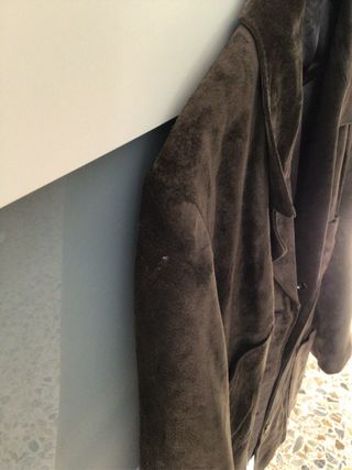 Cazadora de piel marrón