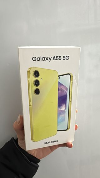 Scatola Samsung Galaxy A55 5G Gialla