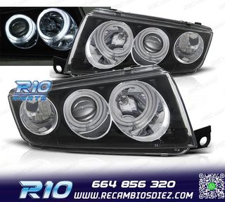 FAROS SKODA FABIA 99-07 OJOS ANGEL FONDO NEGRO