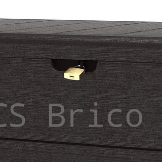 Baúl Arcón PVC 416 L Marrón - 70x129x62 cm - Duramax