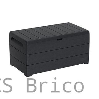 Baúl Arcón PVC 416 L Gris Oscuro - 70x129x62 cm - Duramax