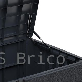 Baúl Arcón PVC 416 L Gris Oscuro - 70x129x62 cm - Duramax