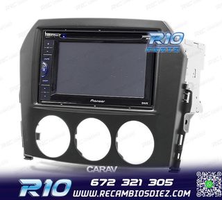 MARCO NEGRO RADIO 2-DIN PARA MAZDA MX-5 MIATA