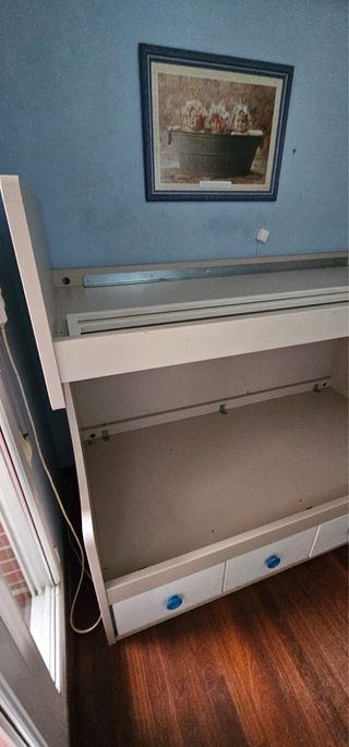 Cama litera con cajones