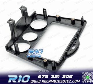 MARCO NEGRO BRILLO RADIO 2-DIN PARA MAZDA RX-8 03-08 AIRE AC