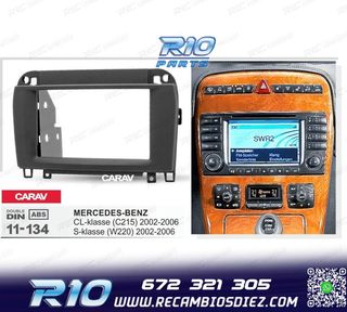 MARCO NEGRO RADIO 2-DIN MERCEDES CLASE S W220