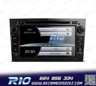 RADIO NAVEGADOR 7" PARA OPEL COLOR NEGRO OSCURO USB GPS TACT