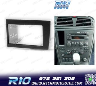 MARCO NEGRO RADIO 2-DIN PARA VOLVO S60 00-04 V70 XC70 01-04