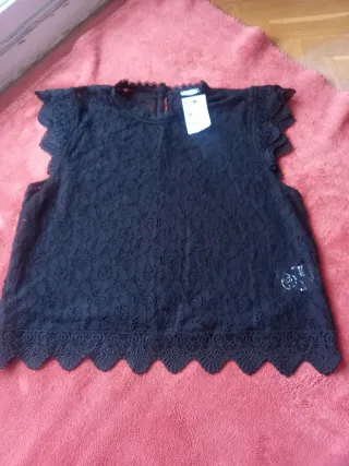 Top Crochet Negro