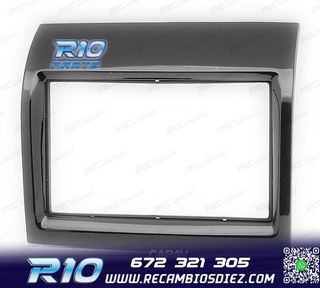 MARCO NEGRO BRILLO RADIO 2-DIN PARA CITROEN JUMPER PEUGEOT B