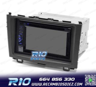 MARCO NEGRO RADIO 2-DIN PARA HONDA CR-V 07-11