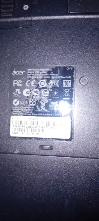 Portátil Acer Negro/Plateado