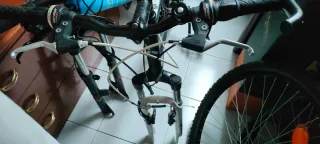 Bicicleta Hombre Aluminium Frame negra y blanca