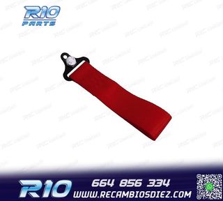 CINTA DE REMOLQUE ROJA EN TELA