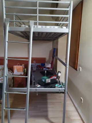 Litera metálica juvenil gris y azul