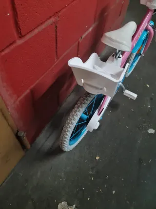 Bicicleta infantil 16 rosa unicornios