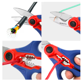 Alicates electricista 6" + Tijeras WORKPRO. Nuevos