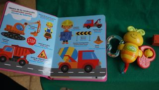 Lote juguetes bebé sonajero, maracas jirafa libro