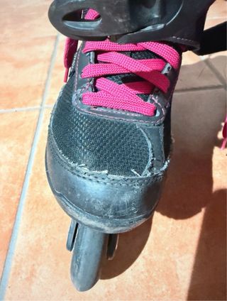 Patines en línea Oxelo negros y rosas