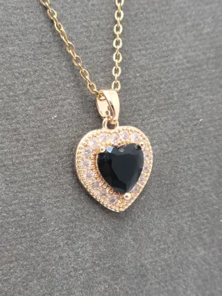 Gargantilla Corazón chapada en Oro