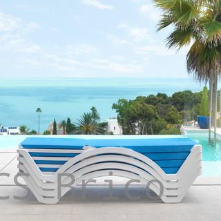 Tumbona Mykonos Azul Claro