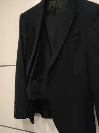 Traje de chaqueta hombre Zara negro