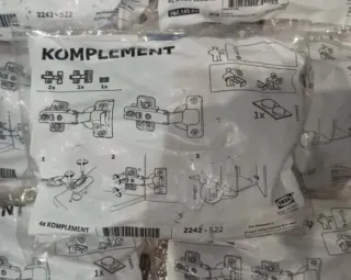 4 Bolsas Bisagras IKEA KOMPLEMENT PAX
