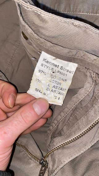 Pantaloni uomo color tortora