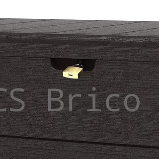 Baúl Arcón PVC 416 L Marrón - 70x129x62 cm - Duramax