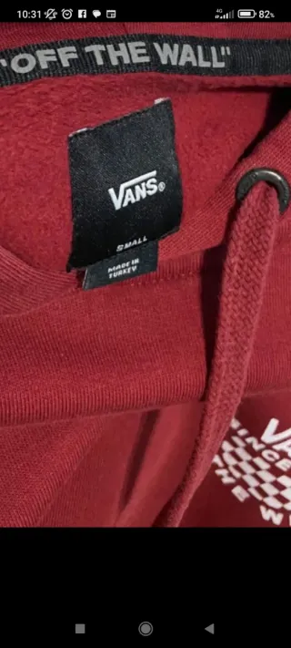 Sudadera Vans Roja