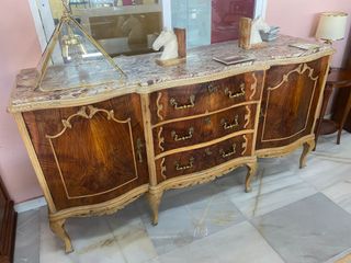 APARADOR MÁRMOL MADERA ROBLE