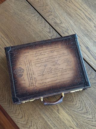 Elegante caja para 15 relojes de piel hecha a mano