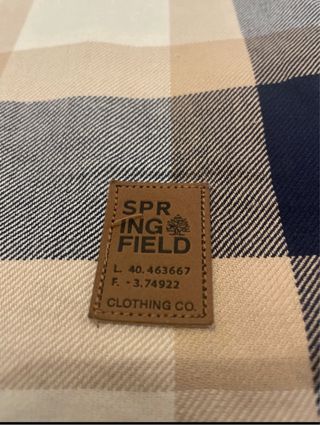 Camisa a cuadros manga larga