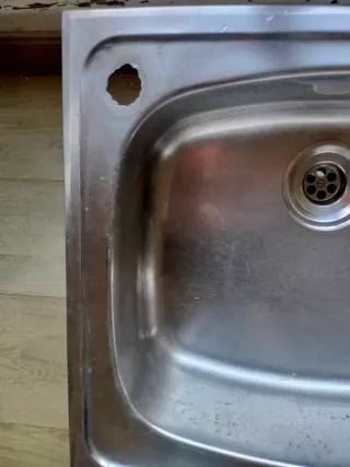 Pila de fregadero de acero inoxidable