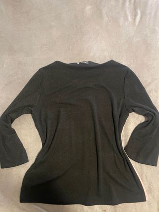 Suéter Roset rosa y negro manga larga