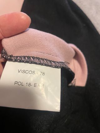 Suéter Roset rosa y negro manga larga