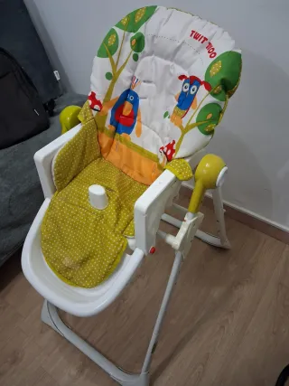 Trona plegable para bebés con cojín