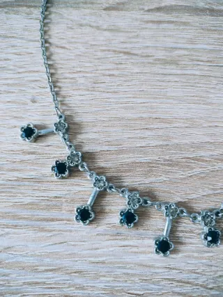 Gargantilla Vintage floral Plata Tibetana.